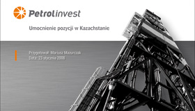 Galeria naszych prac, w kategorii Internet i nowe media Projekt prezentacji dla Petrolinvest SA, autor 