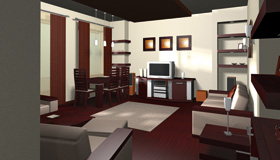 Galeria naszych prac, w kategorii Wizualizacje 3D Wizualizacja lokalu mieszkalnego dla Klient indywidualny, autor 